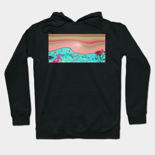 Waves of Bright Colors for Happy Mother's Day Card Hoodie